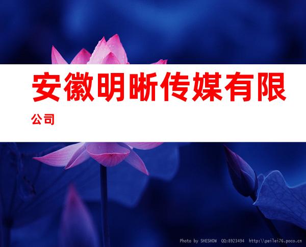 安徽明晰传媒有限公司